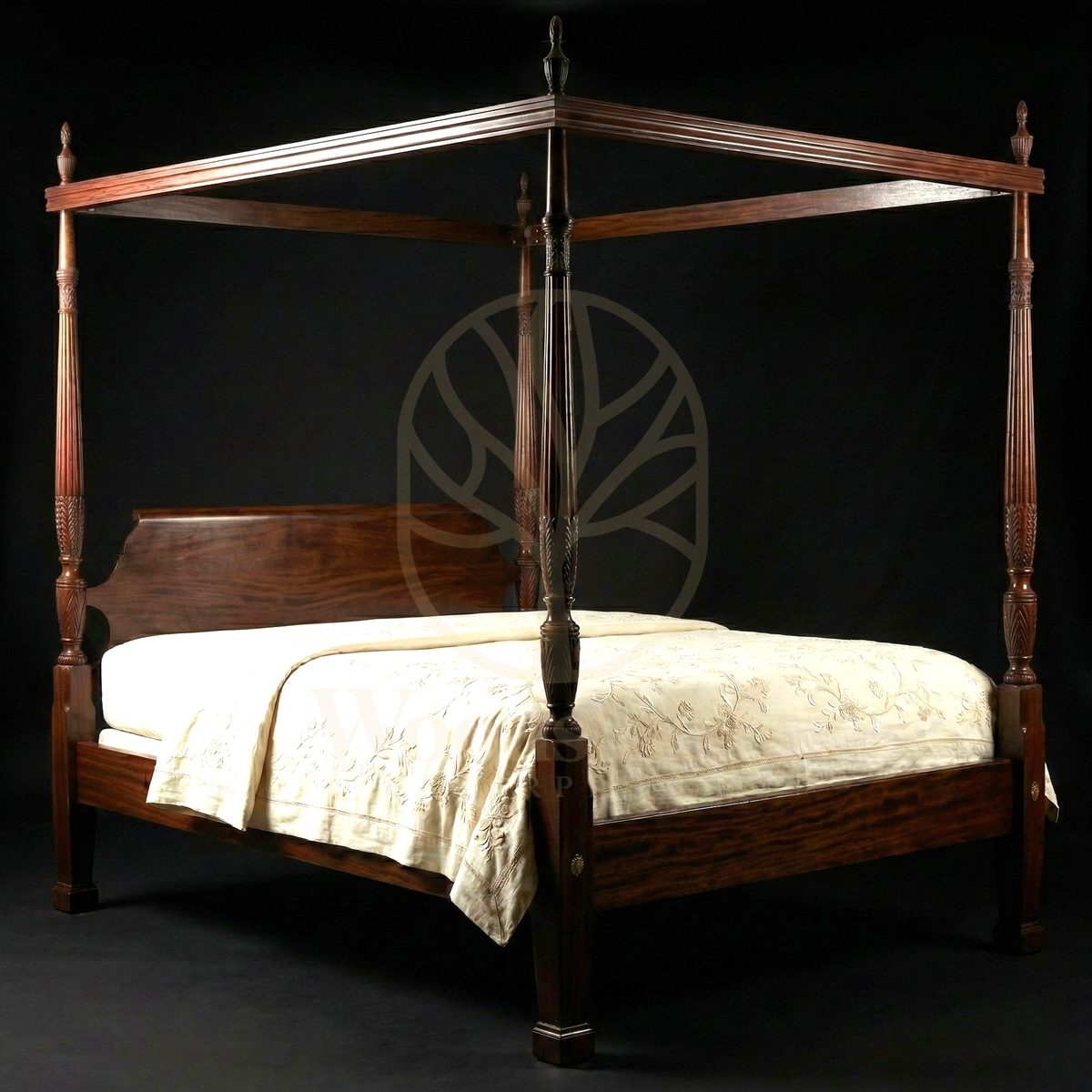 Royal Teak Imperial Campaign House Four Poster Bed, Saharanpur, view 5