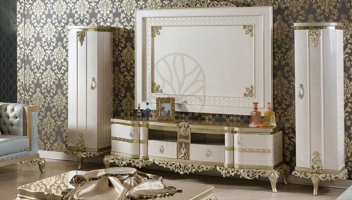 Royal Houston Hand Carved Teak TV Cabinet, Saharanpur, TV Cabinet