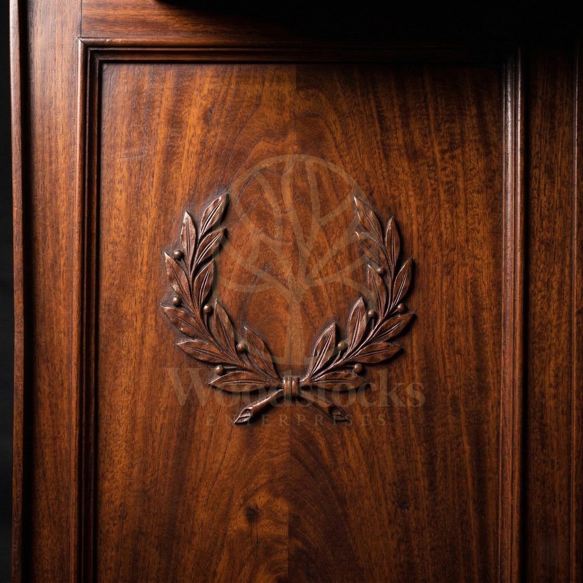 Royal Teak Napoleonic Empire Bibliothèque Cabinet, Saharanpur, view 4