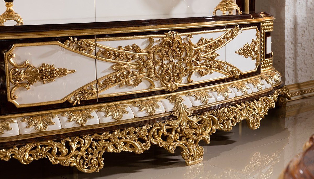 Royal Hunkar Hand Carved Teak TV Cabinet, Saharanpur, view 7