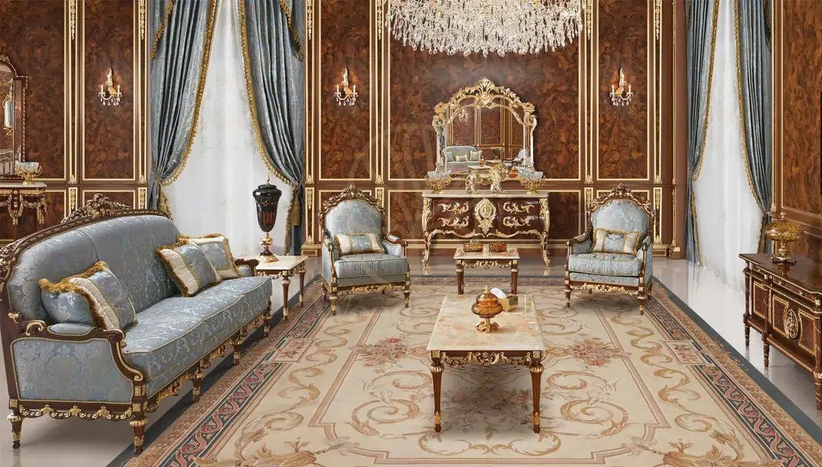 Royal Bae Majlis Hand Carved Teak Sofa Set, Saharanpur, view 7