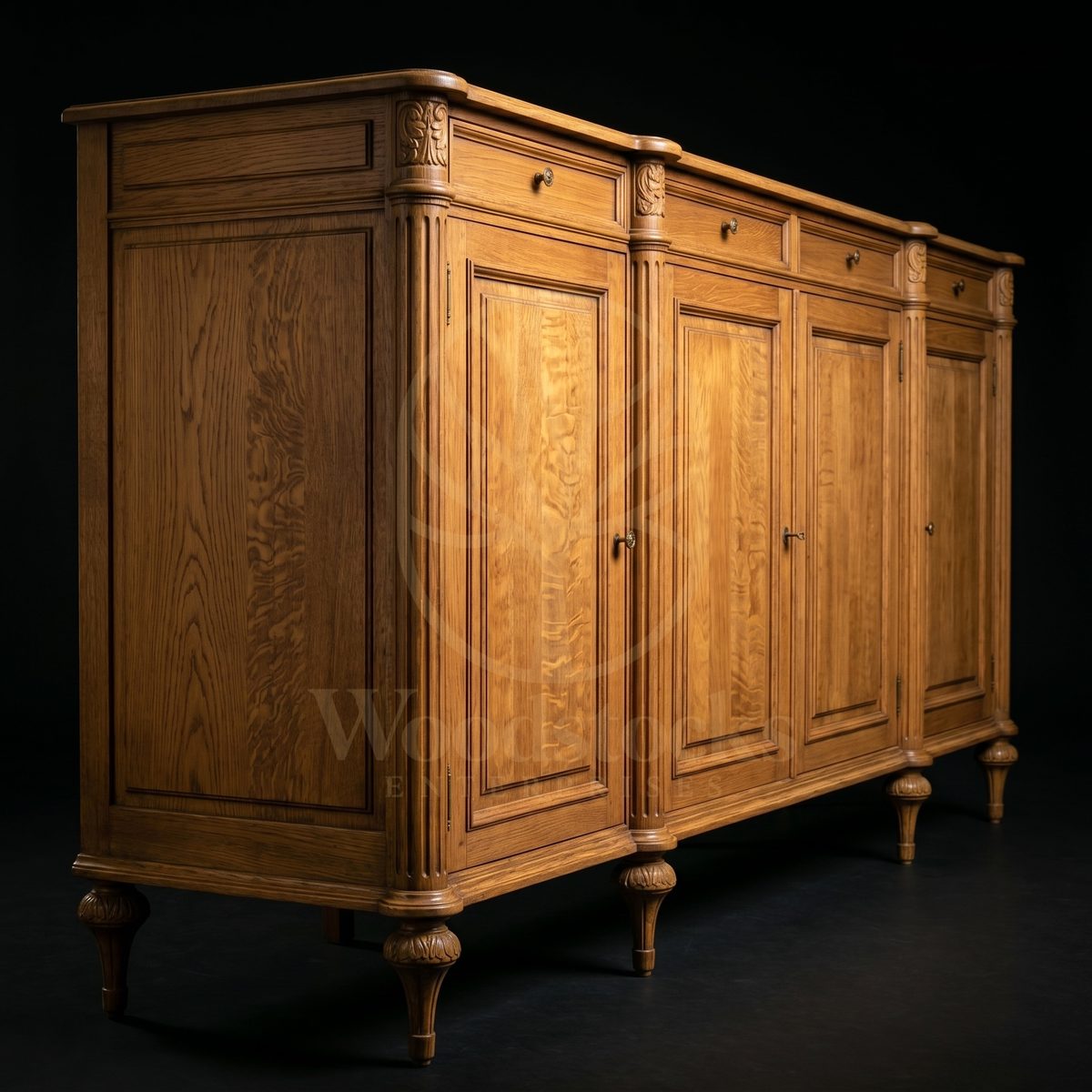 Royal Teak Montpellier Louis XVI Provincial Enfilade, Saharanpur, view 3