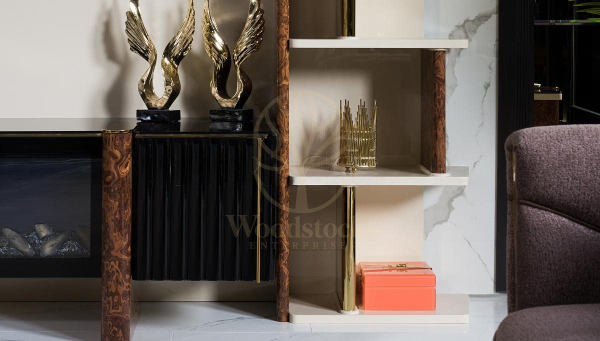 Luxury Lilia Handcrafted Teak TV Cabinet, Saharanpur, view 8