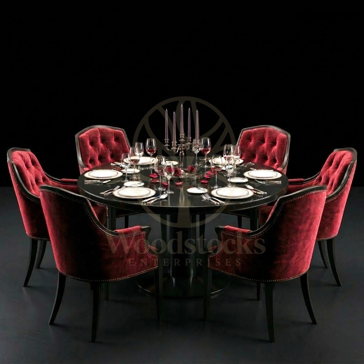 Luxury Teak Mayfair Edwardian Dining Salon Ensemble, Saharanpur, Dining Table
