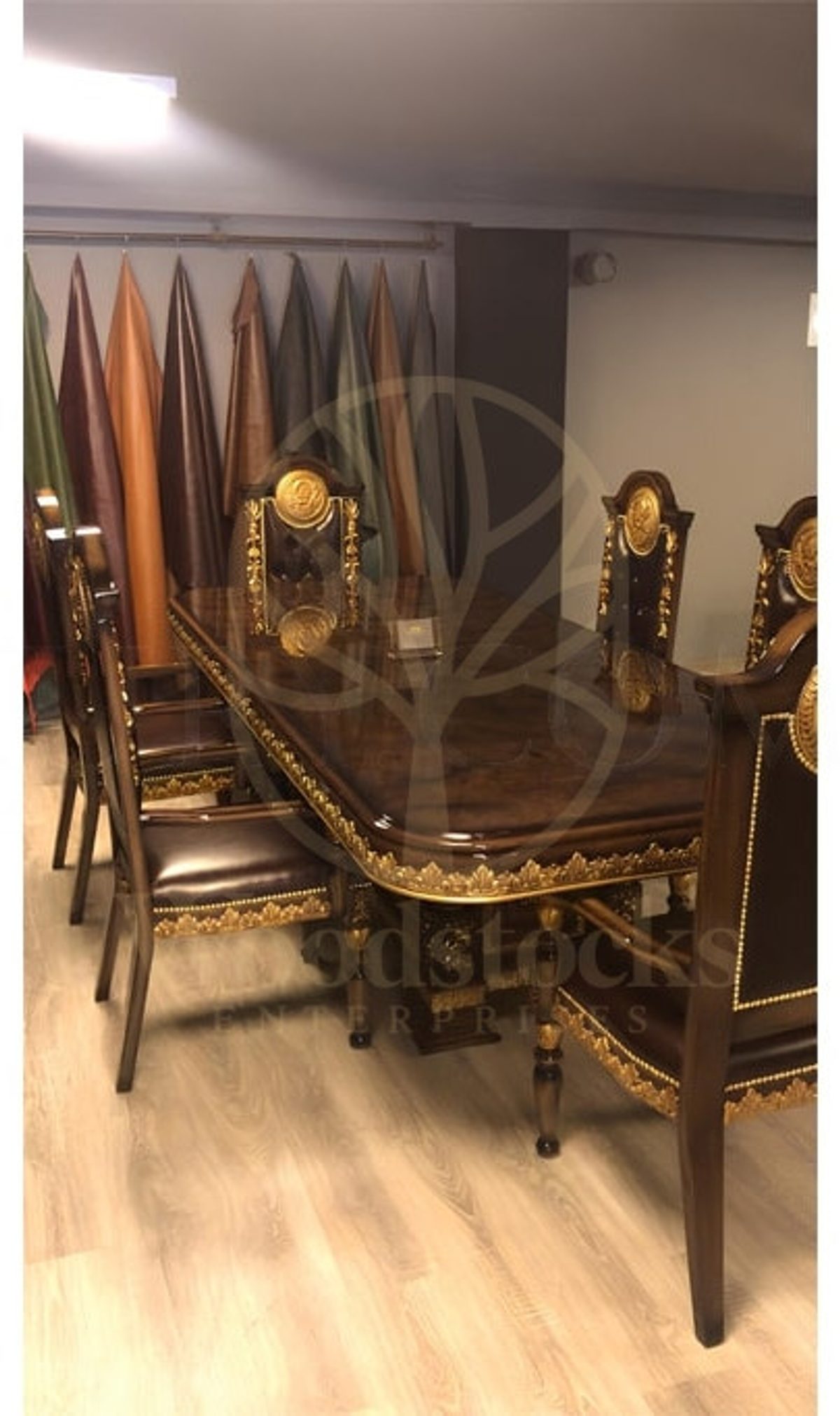 Royal Talya Hand Carved Teak Meeting Table, Saharanpur, view 3
