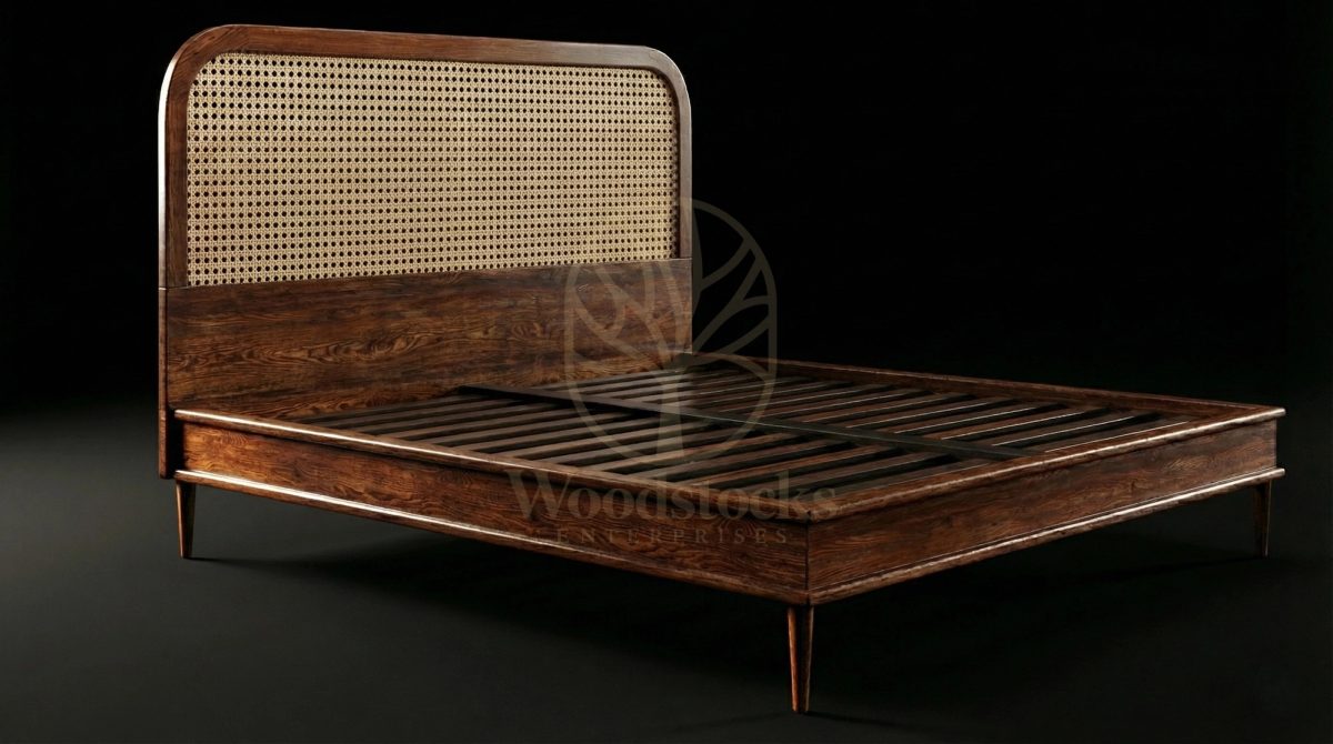 Luxury Teak Maison de Pondichéry Cane Bed, Saharanpur, view 2