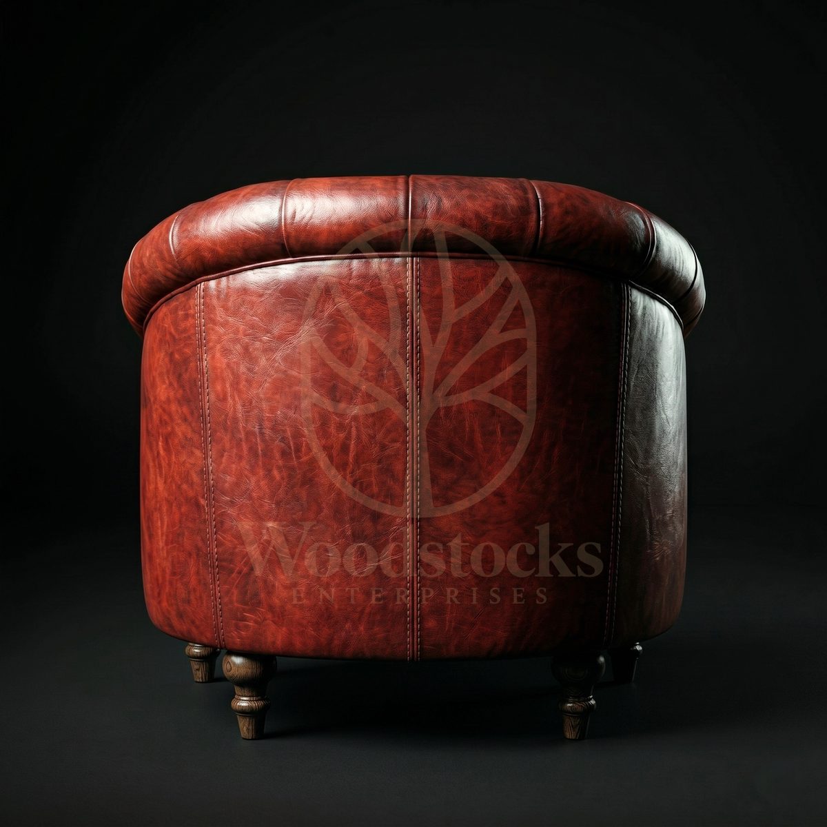 Luxury Teak Palladian Club Chesterfield Tub Chair, Saharanpur, view 3