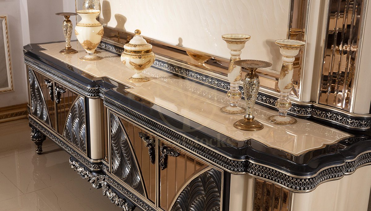 Royal Vanesa Hand Carved Teak TV Cabinet II, Saharanpur, view 3