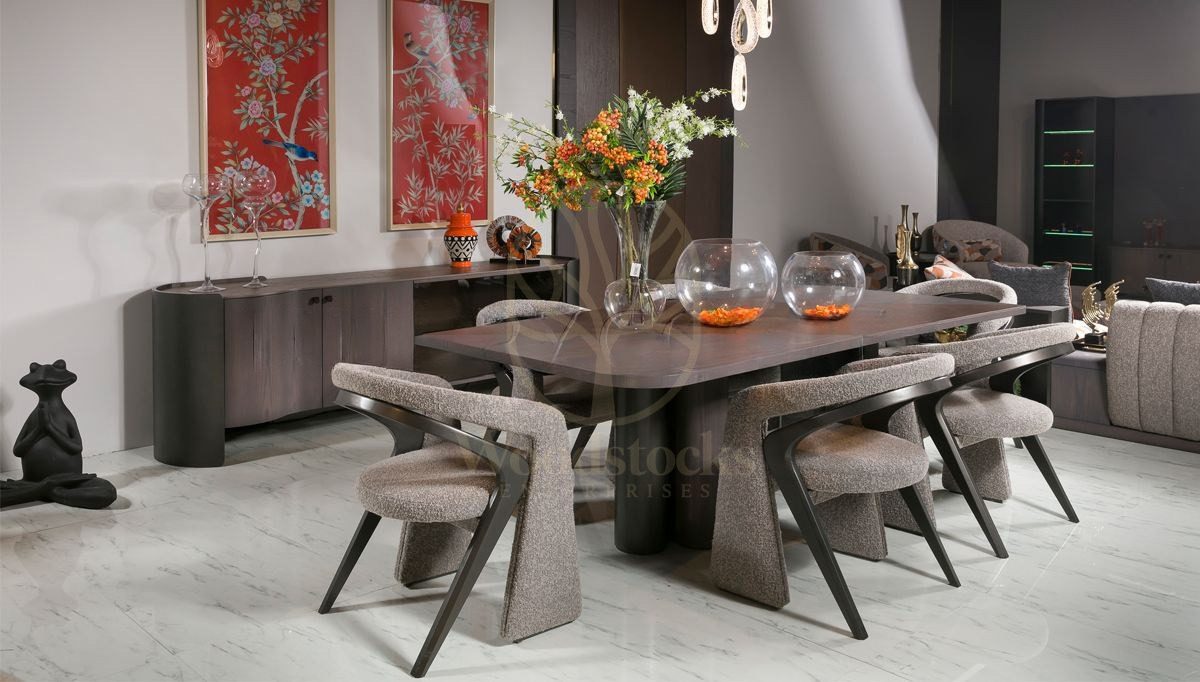 Luxury Mathey Handcrafted Teak Dining Table Set, Saharanpur, Dining Table