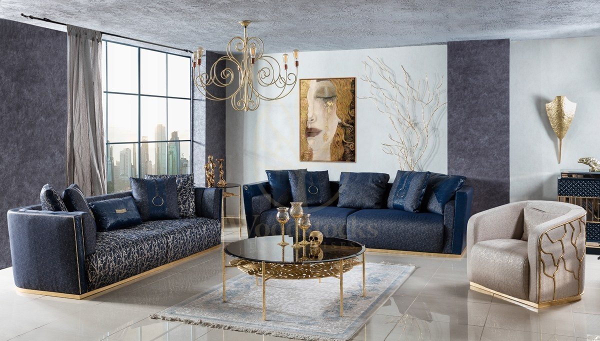 Luxury Sidney Handcrafted Teak Sofa Set, Saharanpur, Sofa Set