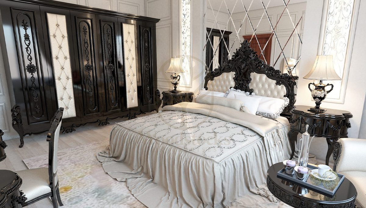 Royal Netanya Hand Carved Teak King Size Bed, Saharanpur, King Size Bed