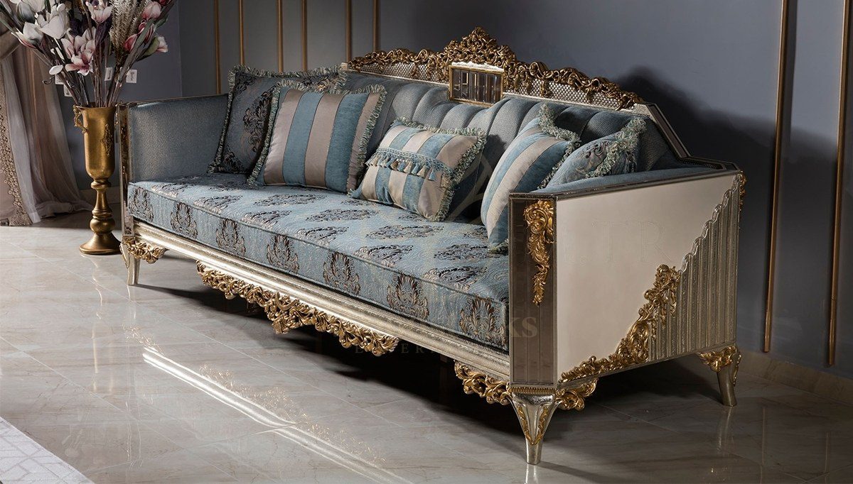 Royal Hanedan Hand Carved Teak Sofa Set, Saharanpur, view 6