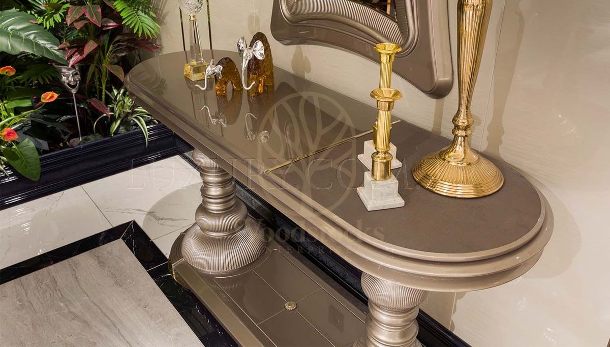 Luxury Volera Handcrafted Teak Dining Table Set, Saharanpur, view 9
