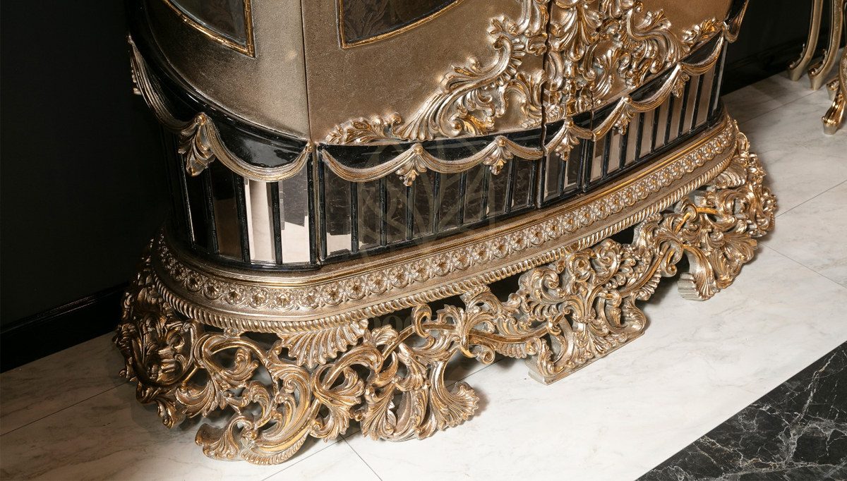 Royal Bilbao Hand Carved Teak Dining Table Set II, Saharanpur, view 9