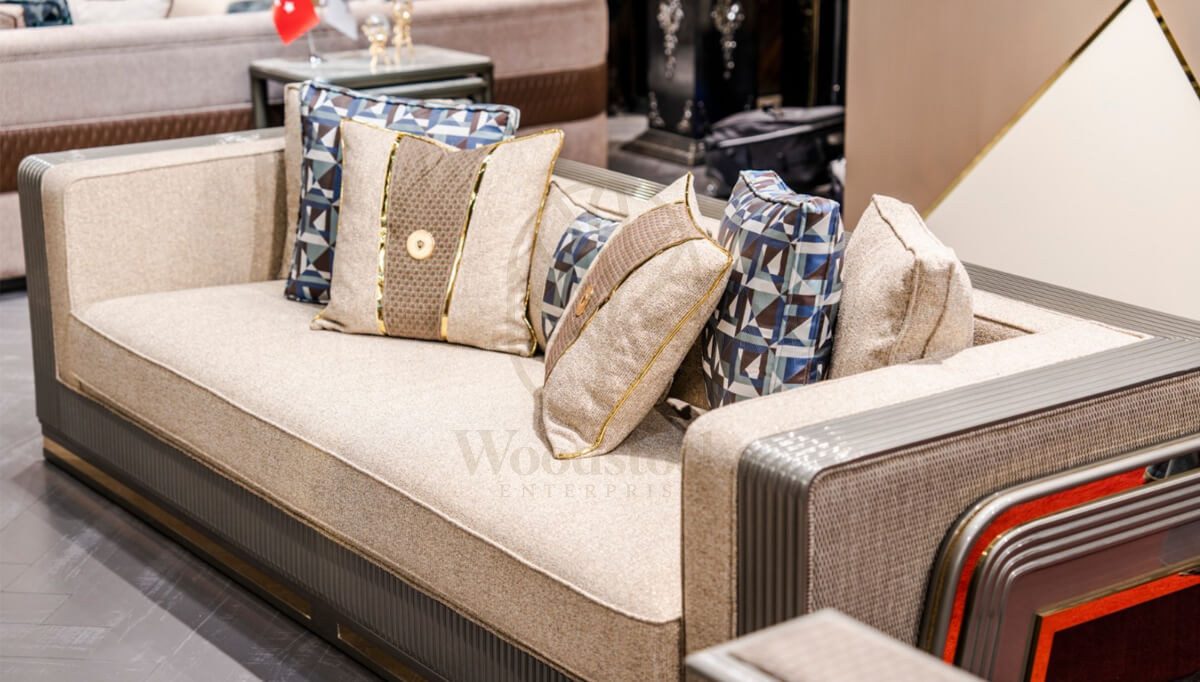 Luxury Troyes Handcrafted Teak Sofa Set, Saharanpur, view 8