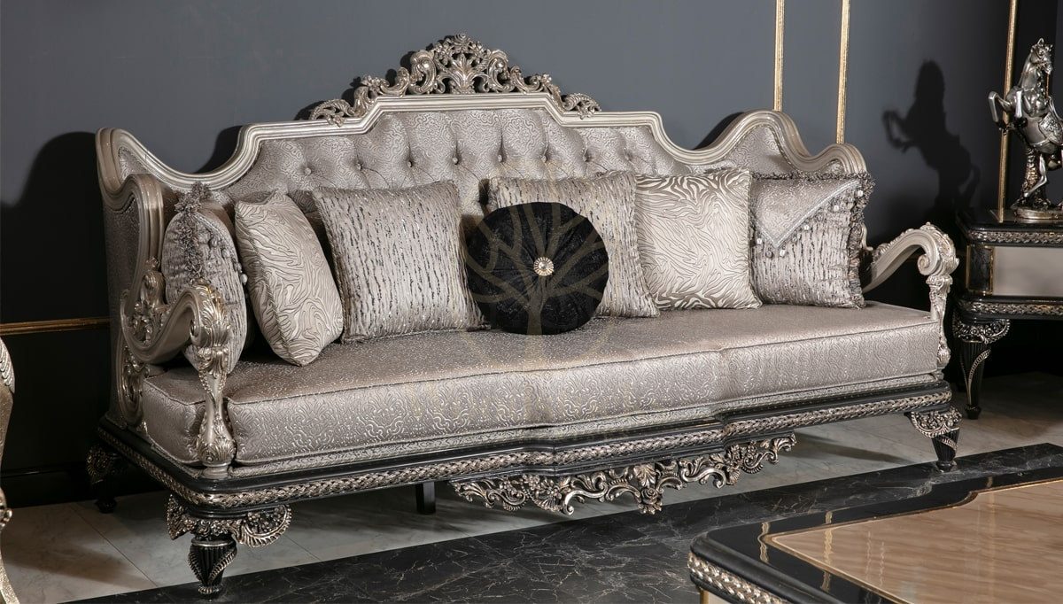Royal Fidenza Hand Carved Teak Sofa Set, Saharanpur, view 4