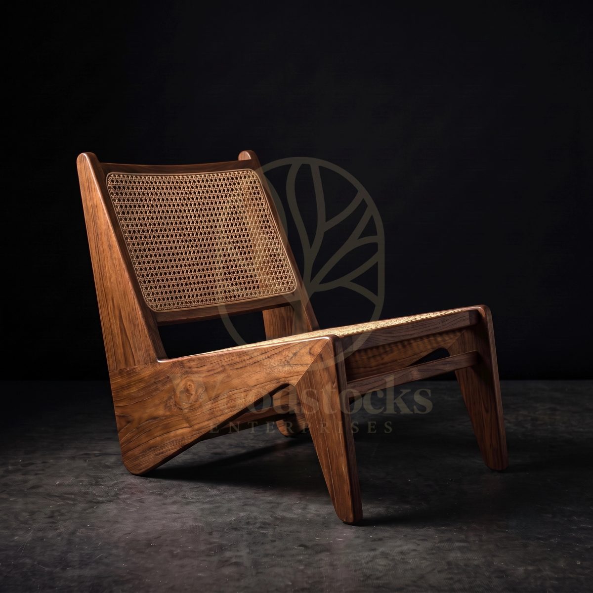 Luxury Teak Capitol Complex Pierre Jeanneret Kangaroo Chair, Saharanpur, Living Room Chair