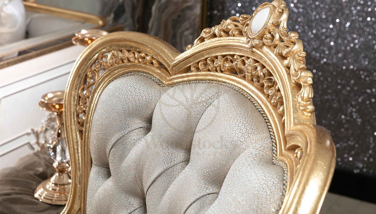 Royal Dominika Cream Hand Carved Teak Sofa Set, Saharanpur, view 5