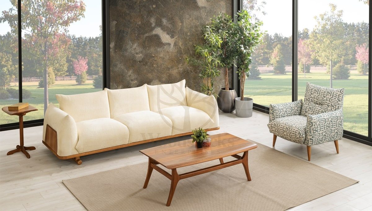 Luxury Petunya Handcrafted Teak Sofa Set, Saharanpur, Sofa Set