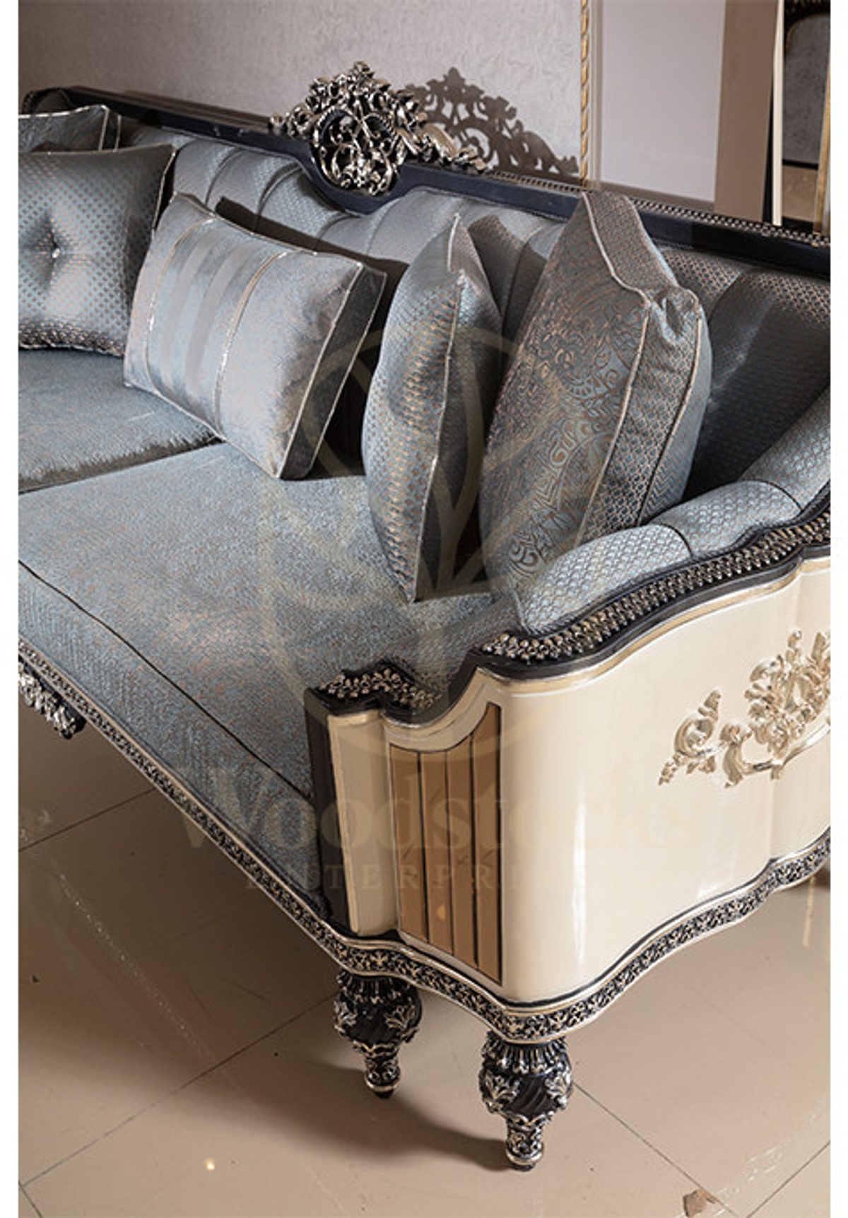 Royal Vanesa Hand Carved Teak Sofa Set II, Saharanpur, view 9