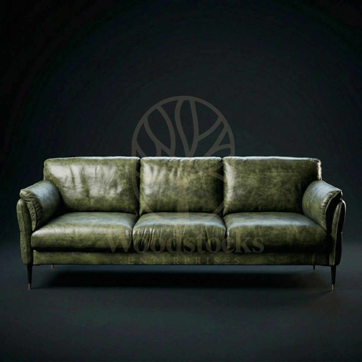 Luxury Teak Belfort Leather Sofa, Saharanpur, Sofa Set
