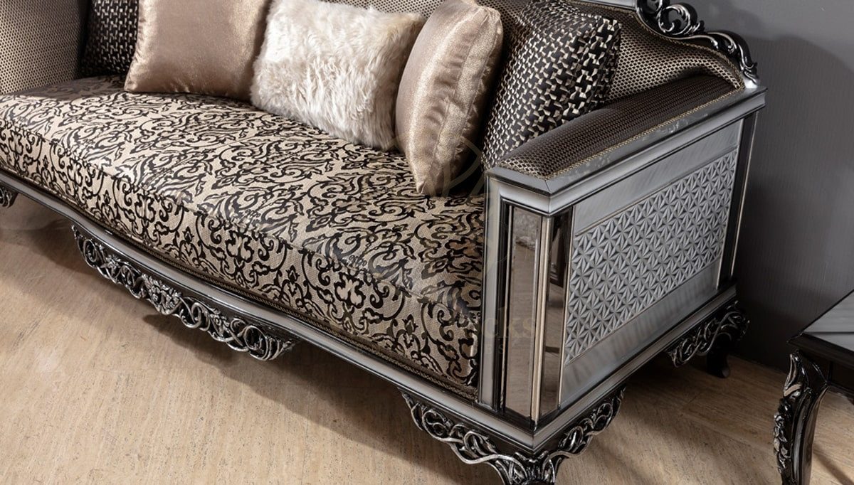 Royal Dilek Hand Carved Teak Sofa Set, Saharanpur, view 4