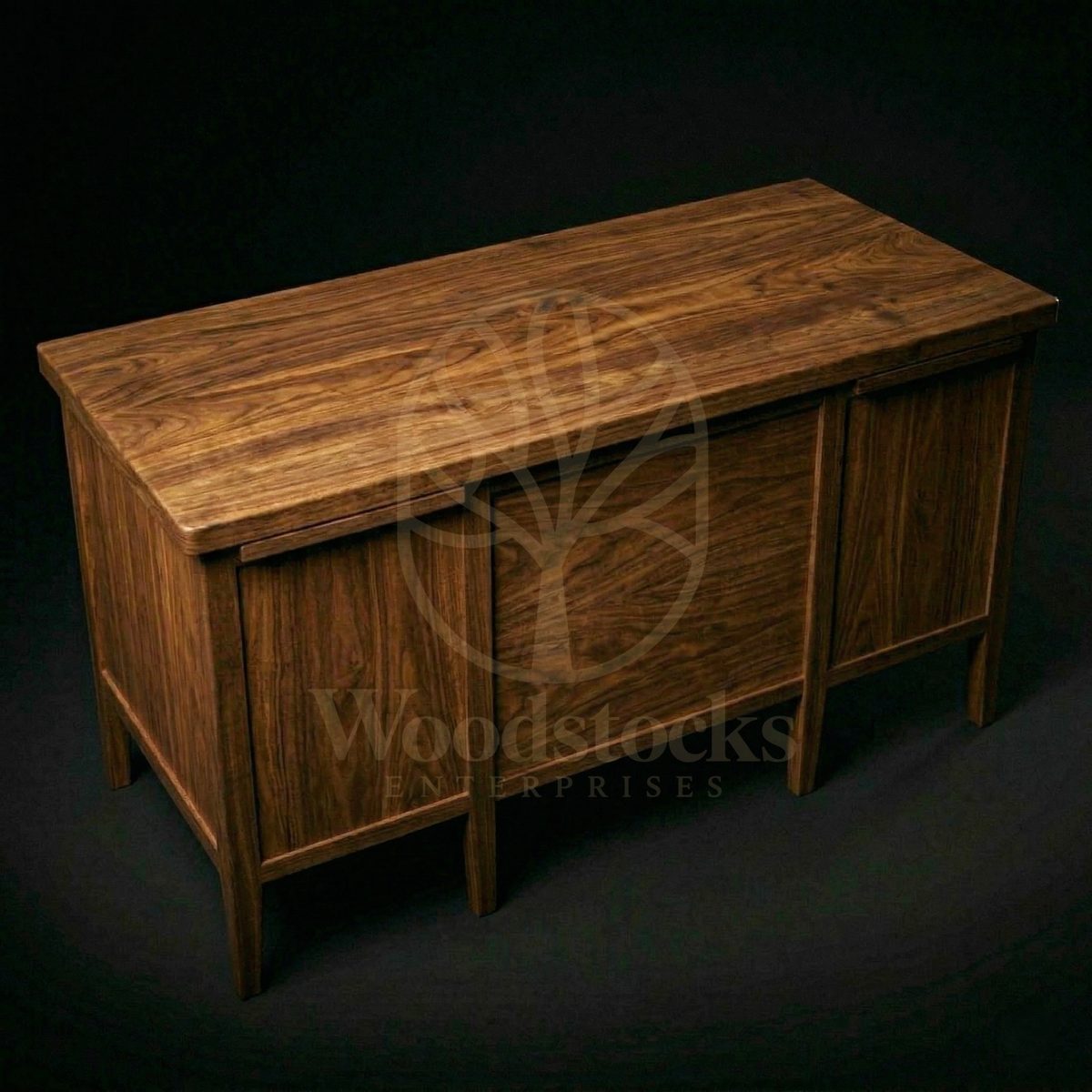Luxury Teak Copenhagen Mid-Century Writing Desk, Saharanpur, view 5