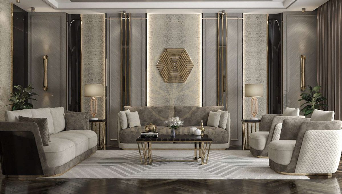 Luxury Elegance Handcrafted Teak Sofa Set, Saharanpur, Sofa Set