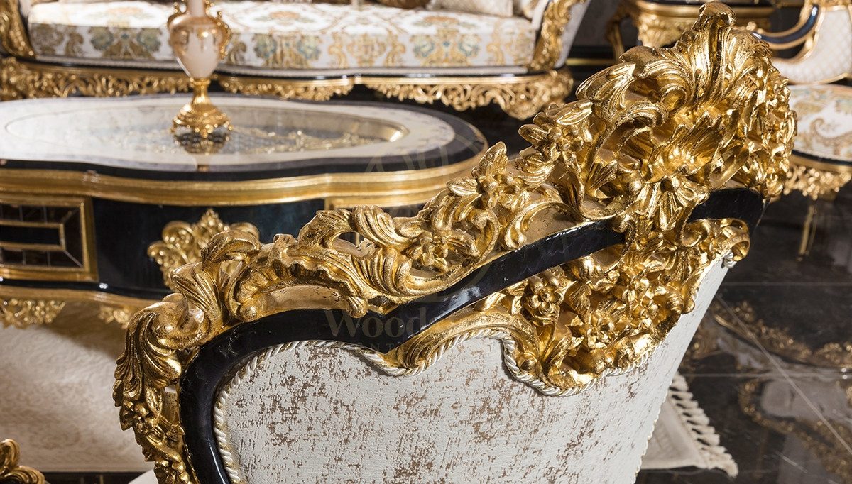 Royal Dubai Hand Carved Teak Sofa Set II, Saharanpur, view 4