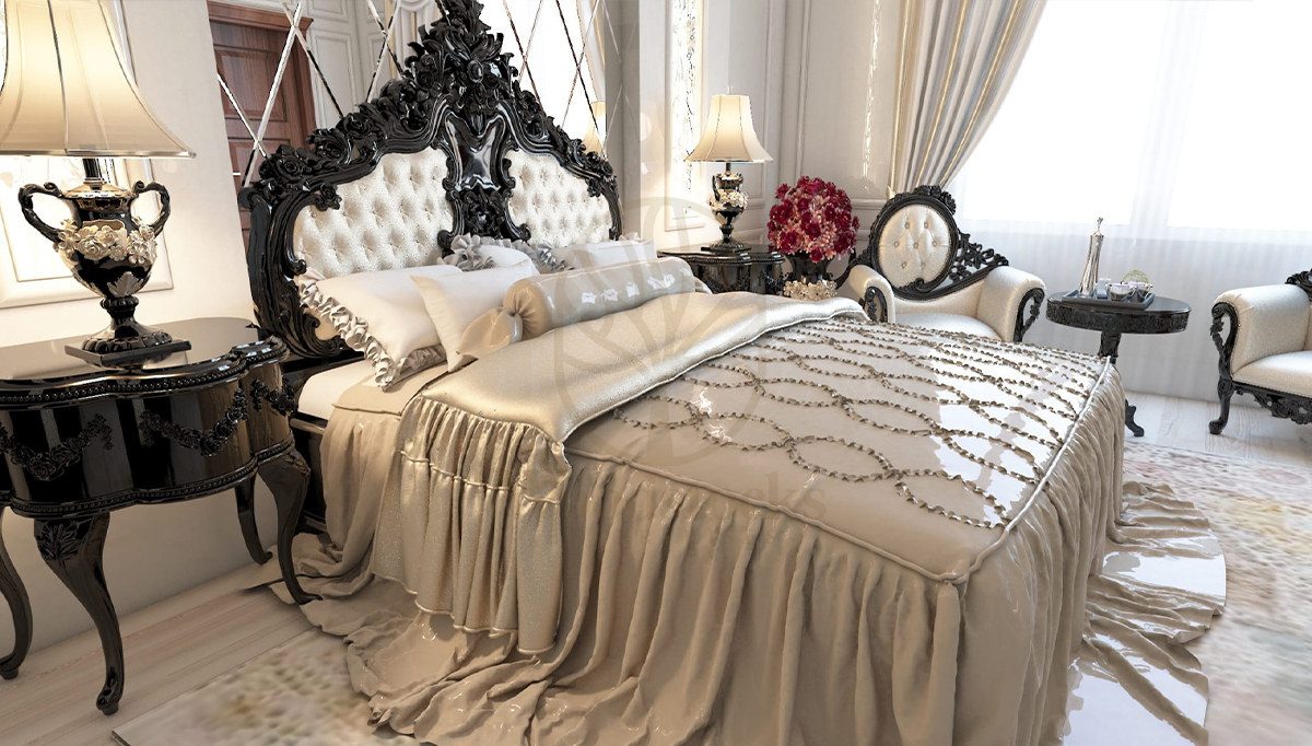 Royal Netanya Hand Carved Teak King Size Bed, Saharanpur, view 3