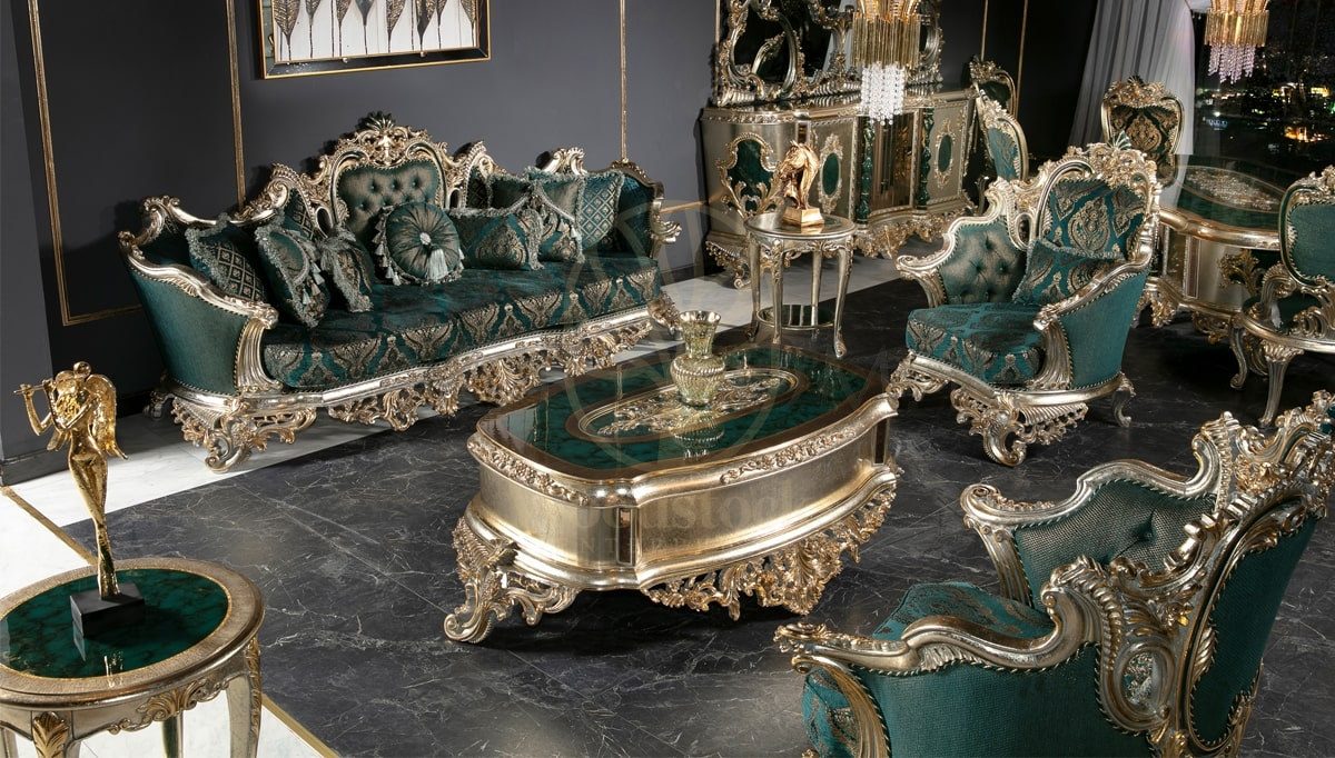 Royal Lapseki Hand Carved Teak Sofa Set, Saharanpur, Sofa Set