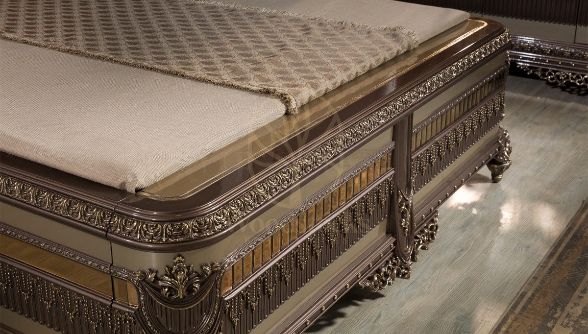 Royal Almina Hand Carved Teak King Size Bed, Saharanpur, view 7