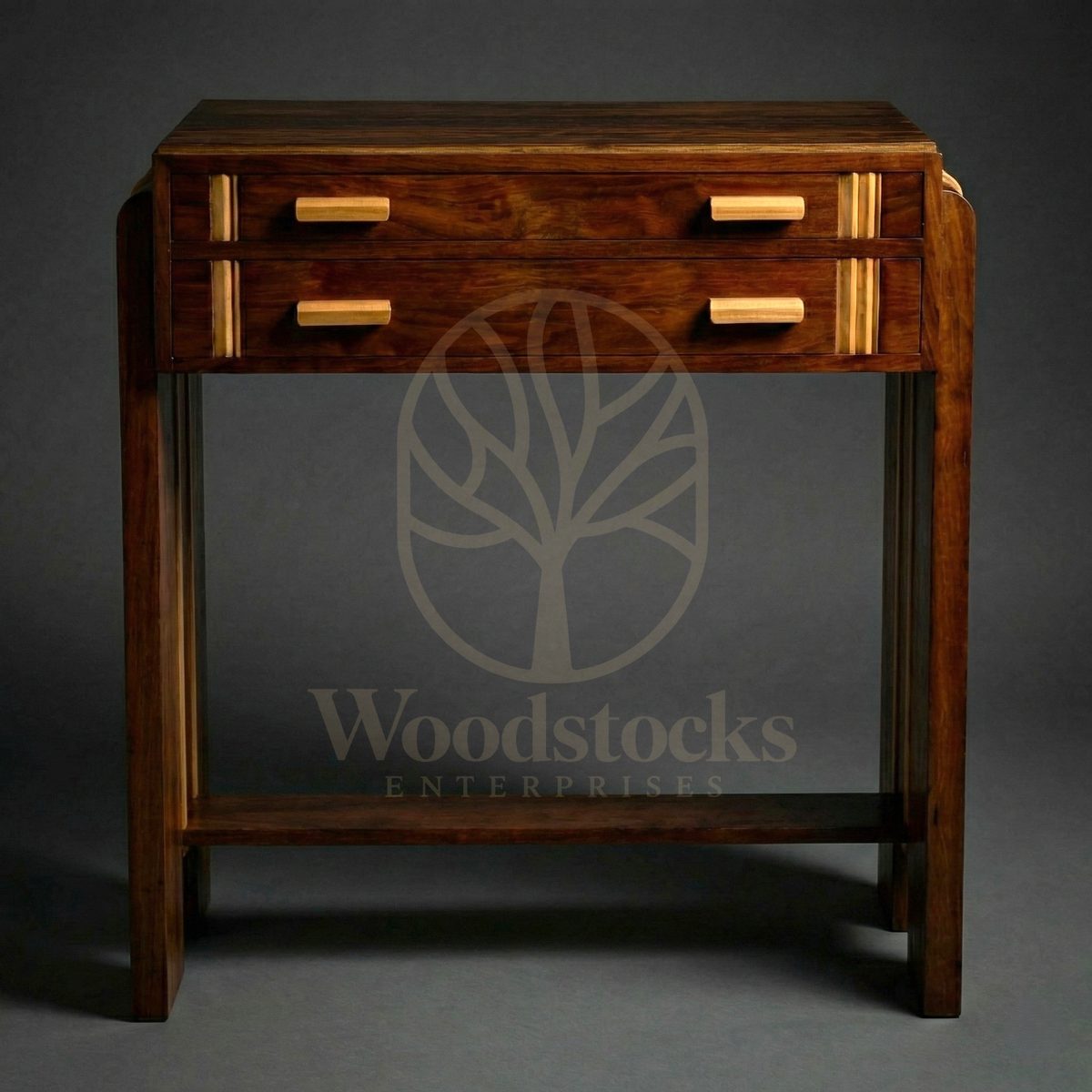 Luxury Teak Bloomsbury Art Deco Console Table, Saharanpur, view 4