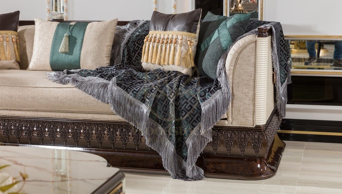 Royal Pataya Hand Carved Teak Sofa Set, Saharanpur, view 7