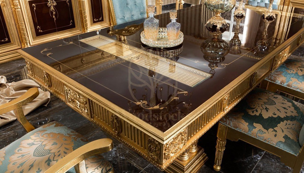 Royal Sah Hand Carved Teak Dining Table Set, Saharanpur, view 4