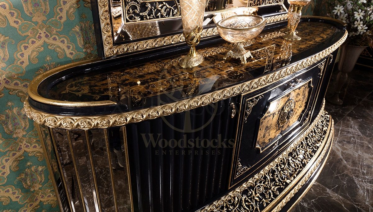 Royal Hercai Hand Carved Teak Dining Table Set, Saharanpur, view 7