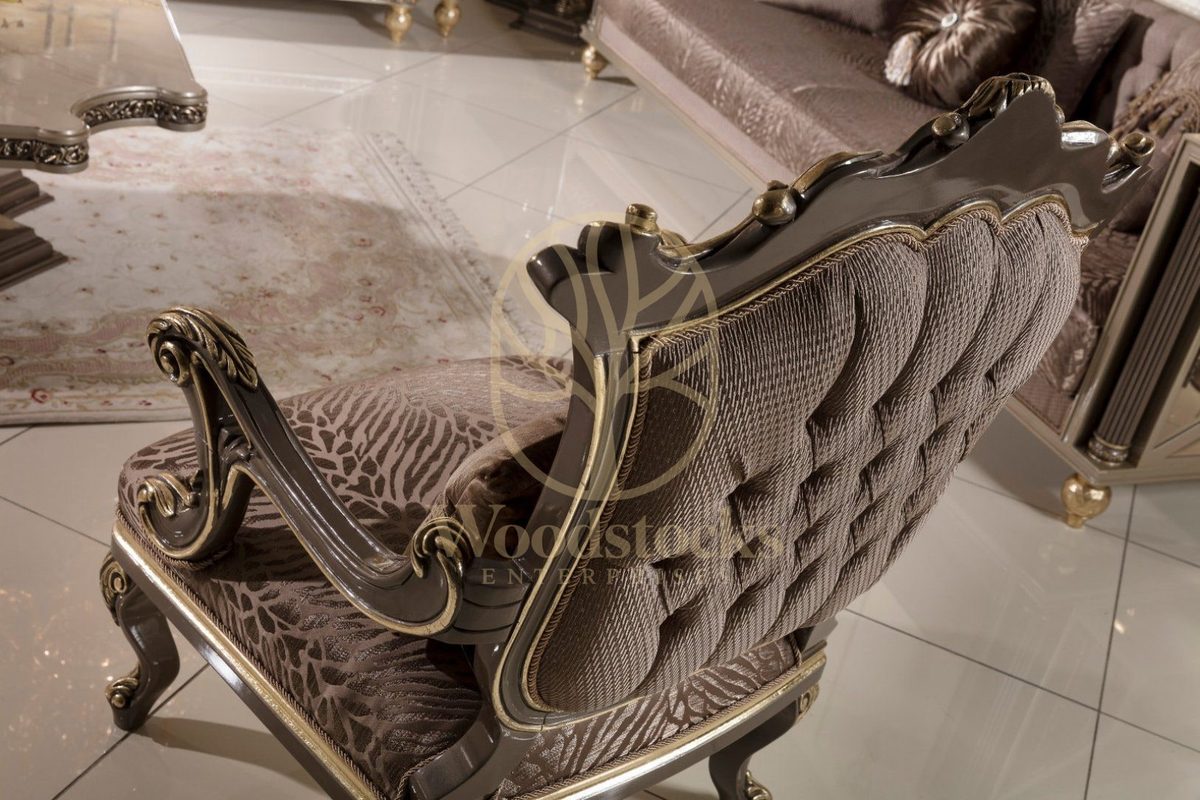 Teak Roma Mauve Velvet Sofa Set, view 11