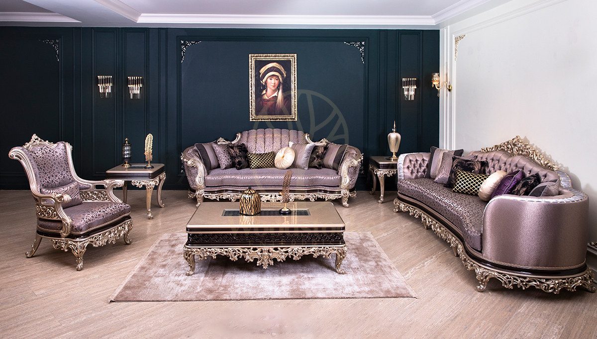 Royal Atlanta Hand Carved Teak Sofa Set, Saharanpur, view 10