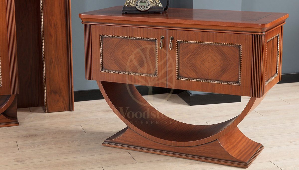 Royal Sarika Hand Carved Teak Office Table, Saharanpur, view 5