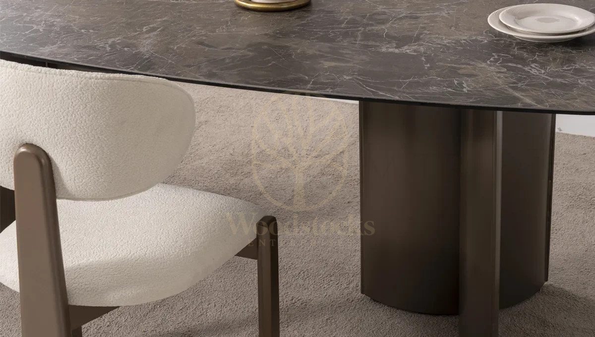 Luxury Estel Handcrafted Teak Dining Table Set, Saharanpur, view 3