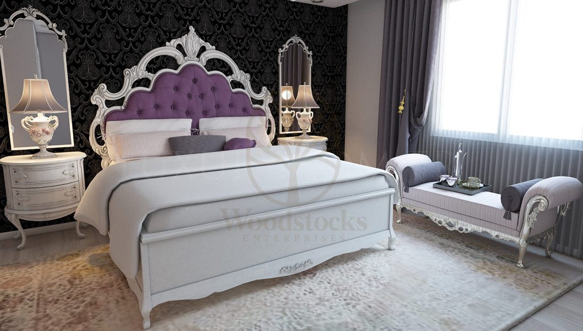 Royal Sevilla Hand Carved Teak King Size Bed, Saharanpur, view 2