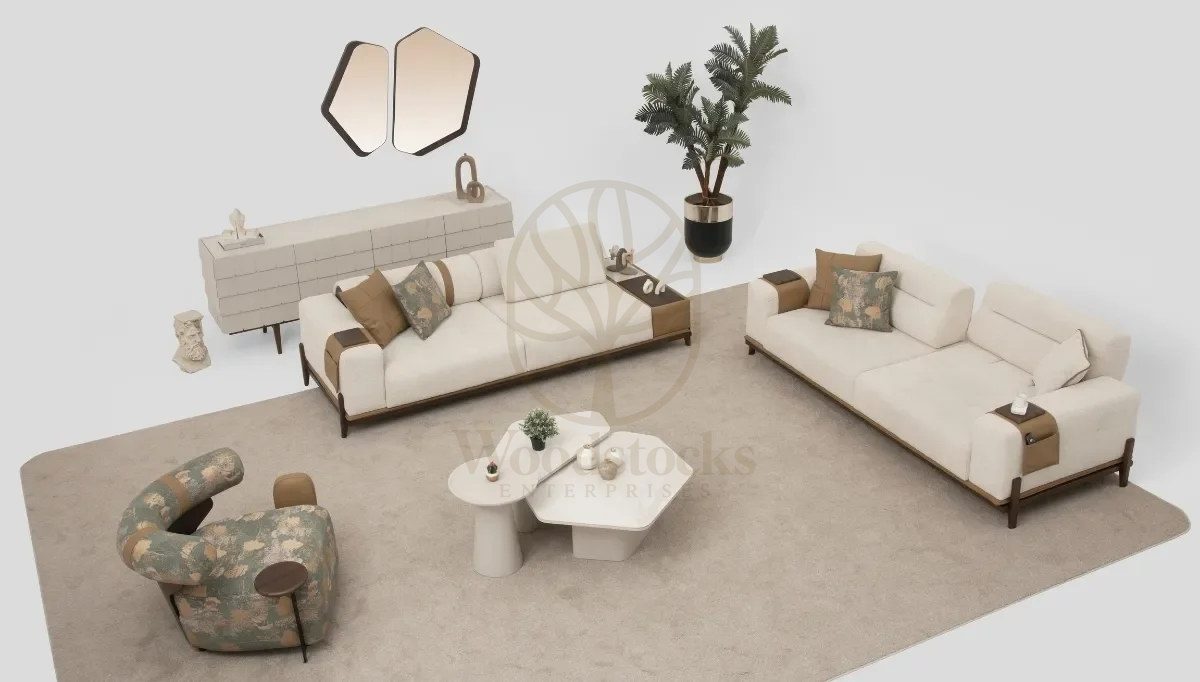 Luxury Veramo Handcrafted Teak Sofa Set, Saharanpur, view 4