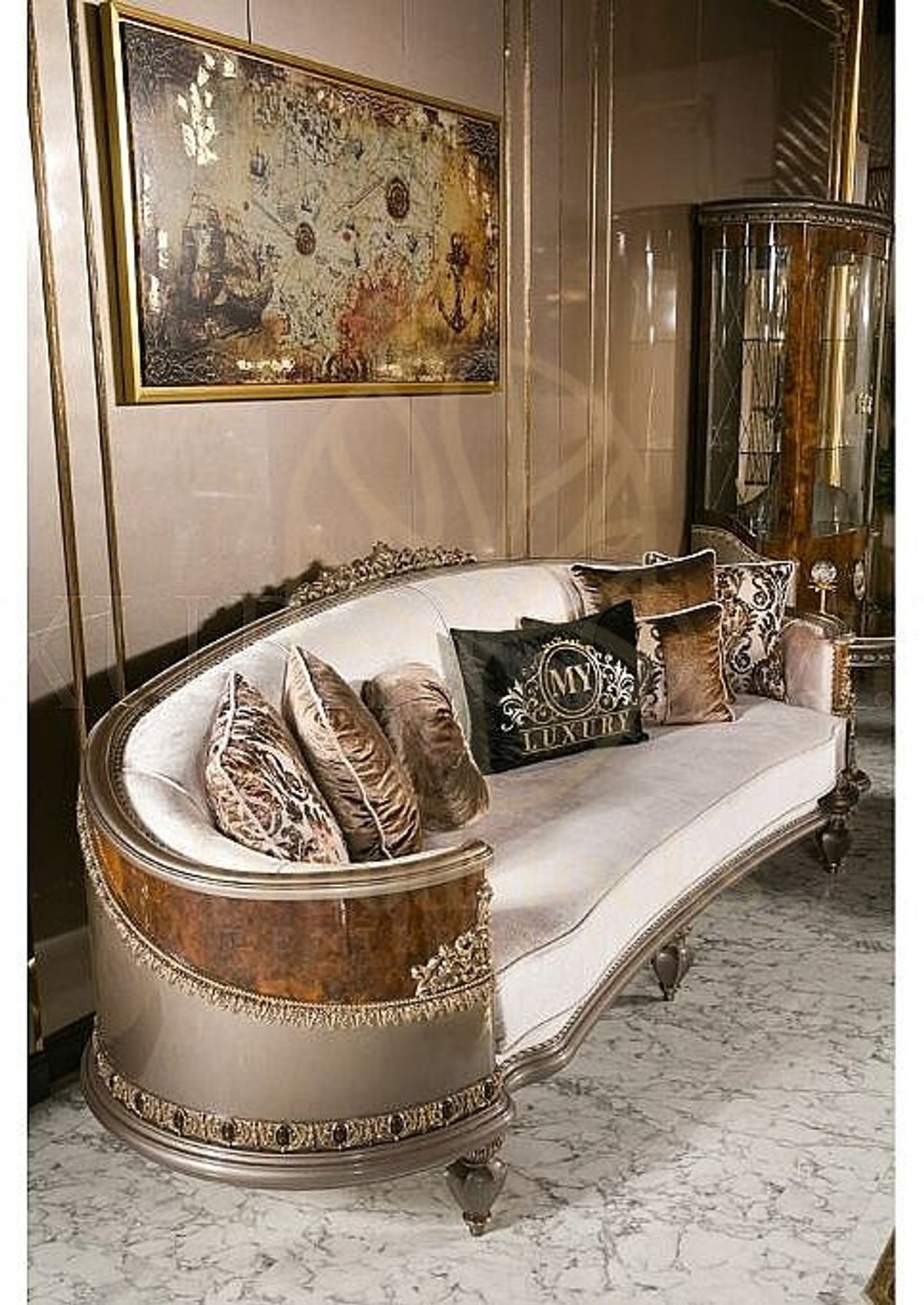 Royal Exotic Hand Carved Teak Sofa Set, Saharanpur, view 6