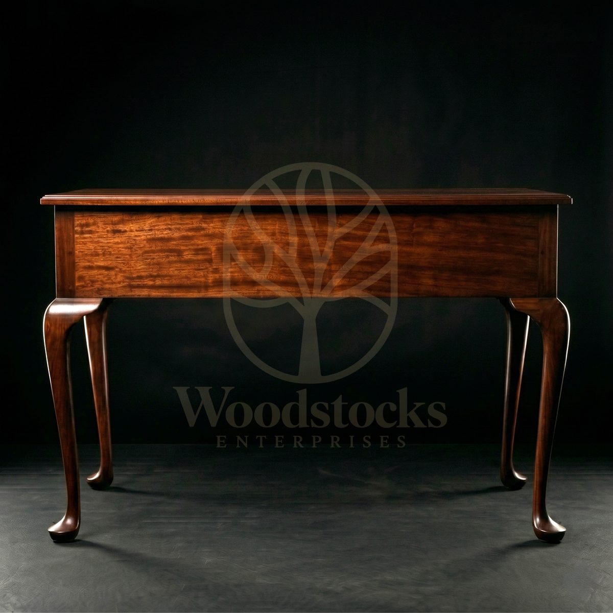 Luxury Teak Bristol Queen Anne Writing Table, Saharanpur, view 4