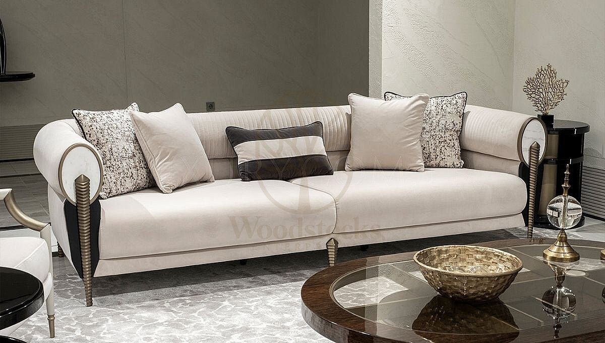 Luxury Nerion Handcrafted Teak Sofa Set, Saharanpur, view 3