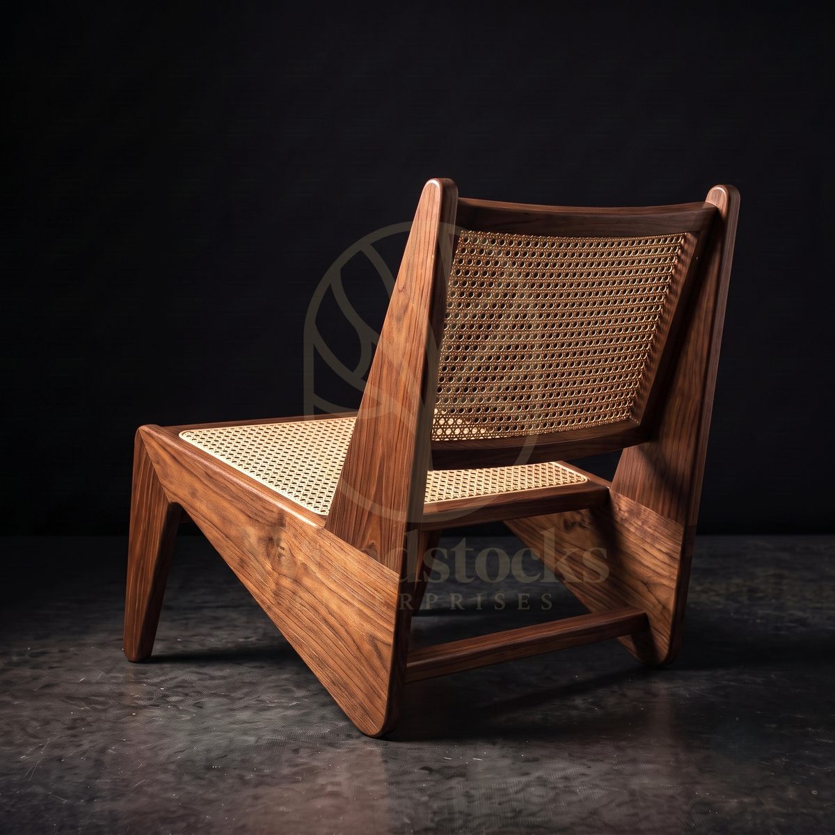 Luxury Teak Capitol Complex Pierre Jeanneret Kangaroo Chair, Saharanpur, view 3