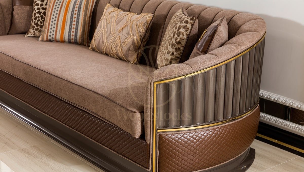 Luxury Estelya Handcrafted Teak Sofa Set, Saharanpur, view 9