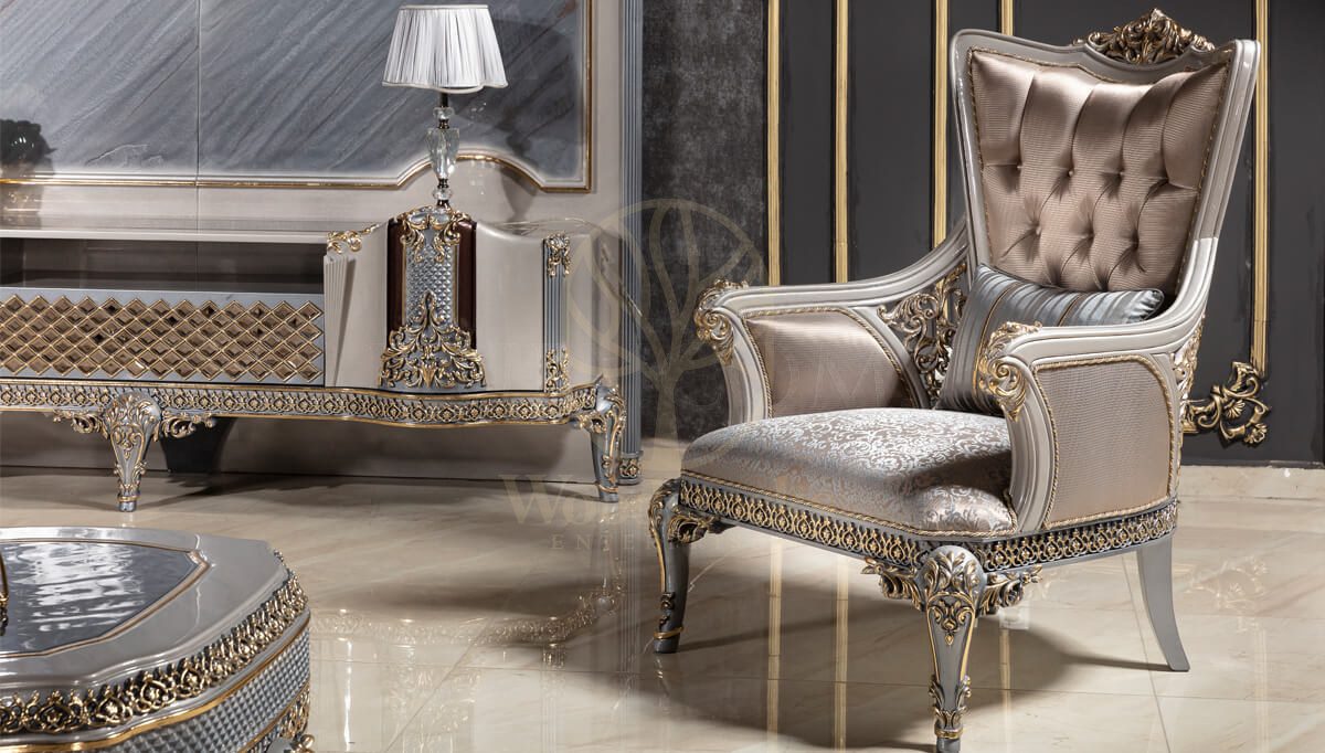 Royal Potenza Hand Carved Teak Sofa Set, Saharanpur, view 4