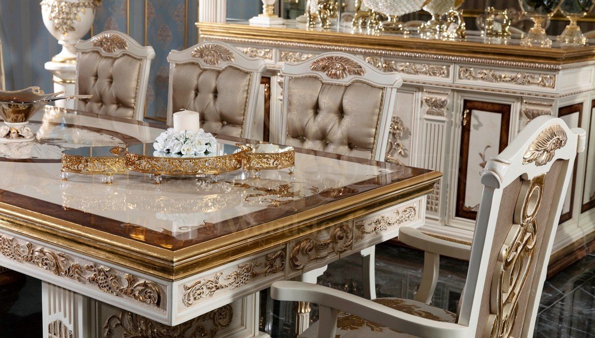 Royal Imparator Hand Carved Teak Dining Table Set, Saharanpur, view 9