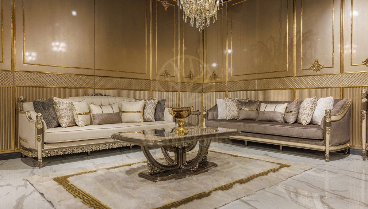 Royal Madison Hand Carved Teak Sofa Set, Saharanpur, Sofa Set